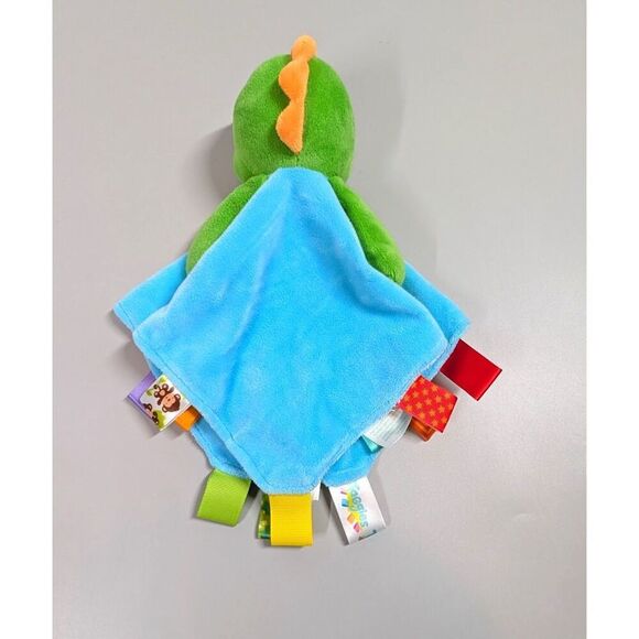 3 Lovey Security Blanket Dinosaur Taggies Bright Starts Rattle Baby Sensory Tag - Picture 10 of 12